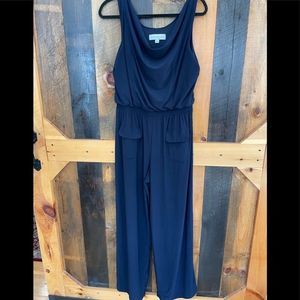 Emma & Michele Navy Jumpsuit